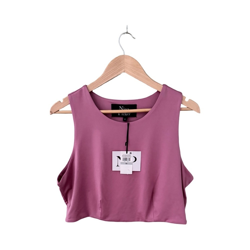 Nina Parker Heather Rose Crop Top NWT Size 1X